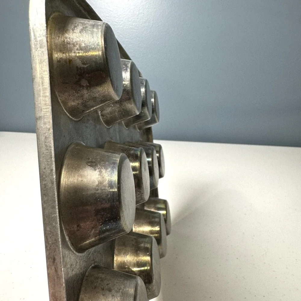 Vintage‎ Retro Baking, COMET Aluminum 12 Mini Muffin Tray, Made in the USA